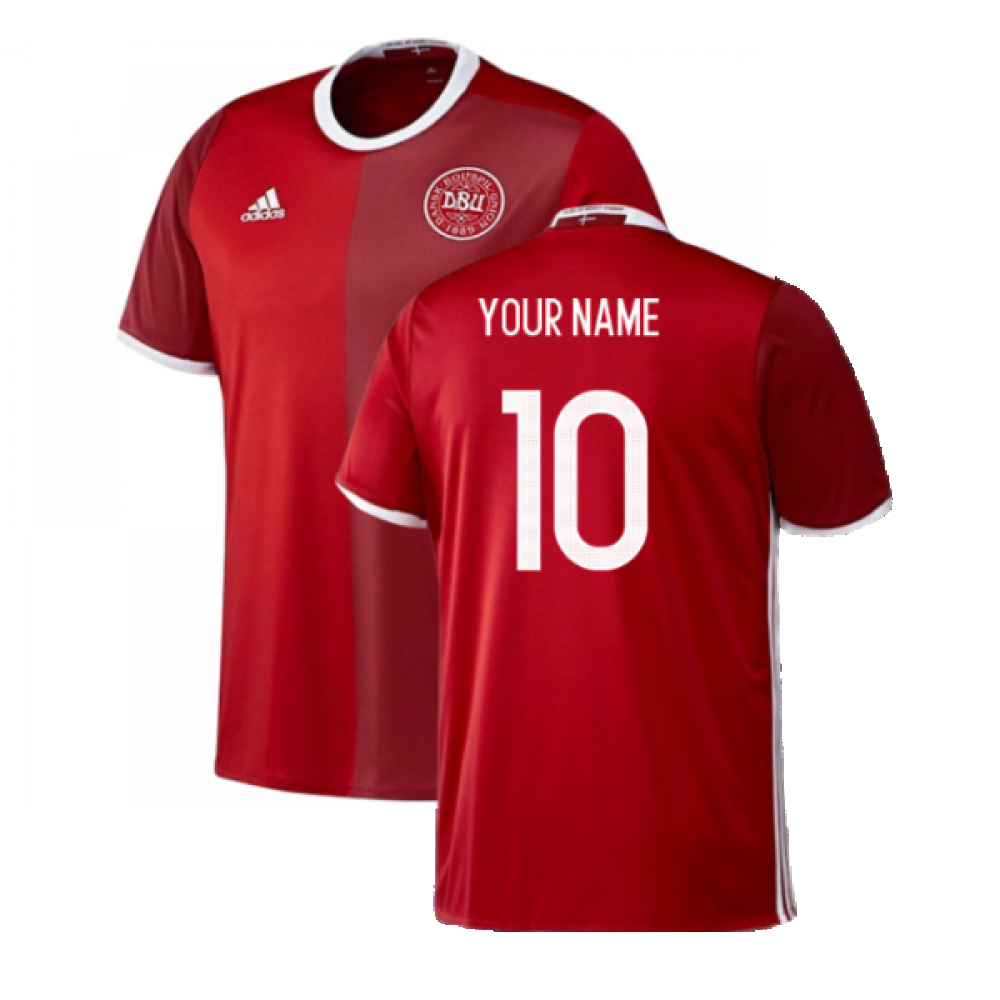 Denmark 2016-17 Home Shirt ((Excellent) 3XL) (Your Name) Denmark 2016-17 Home Shirt ((Excellent) 3XL) (Your Name)