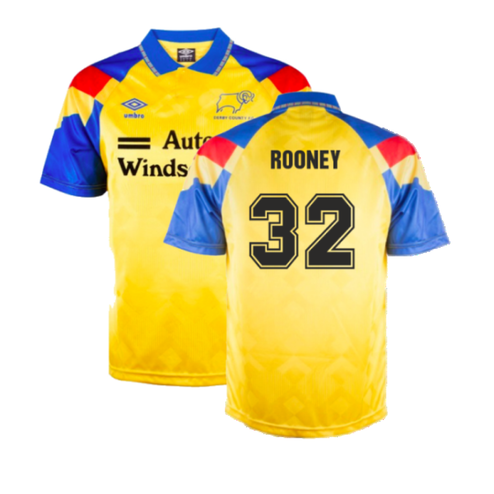 Derby County 1992 Away Umbro Shirt (Rooney 32) Derby County 1992 Away Umbro Shirt (Rooney 32)