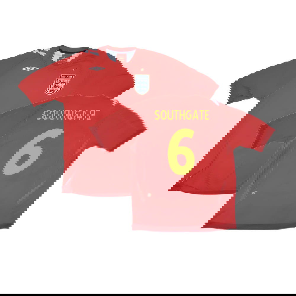 England 2006-08 Away Shirt (S) (Excellent) (SOUTHGATE 6) England 2006-08 Away Shirt (S) (Excellent) (SOUTHGATE 6)