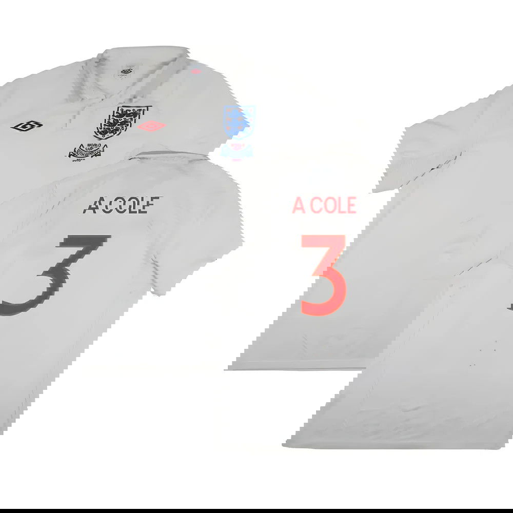 England 2009-10 World Cup Home shirt (XL) (Very Good) (A COLE 3) England 2009-10 World Cup Home shirt (XL) (Very Good) (A COLE 3)