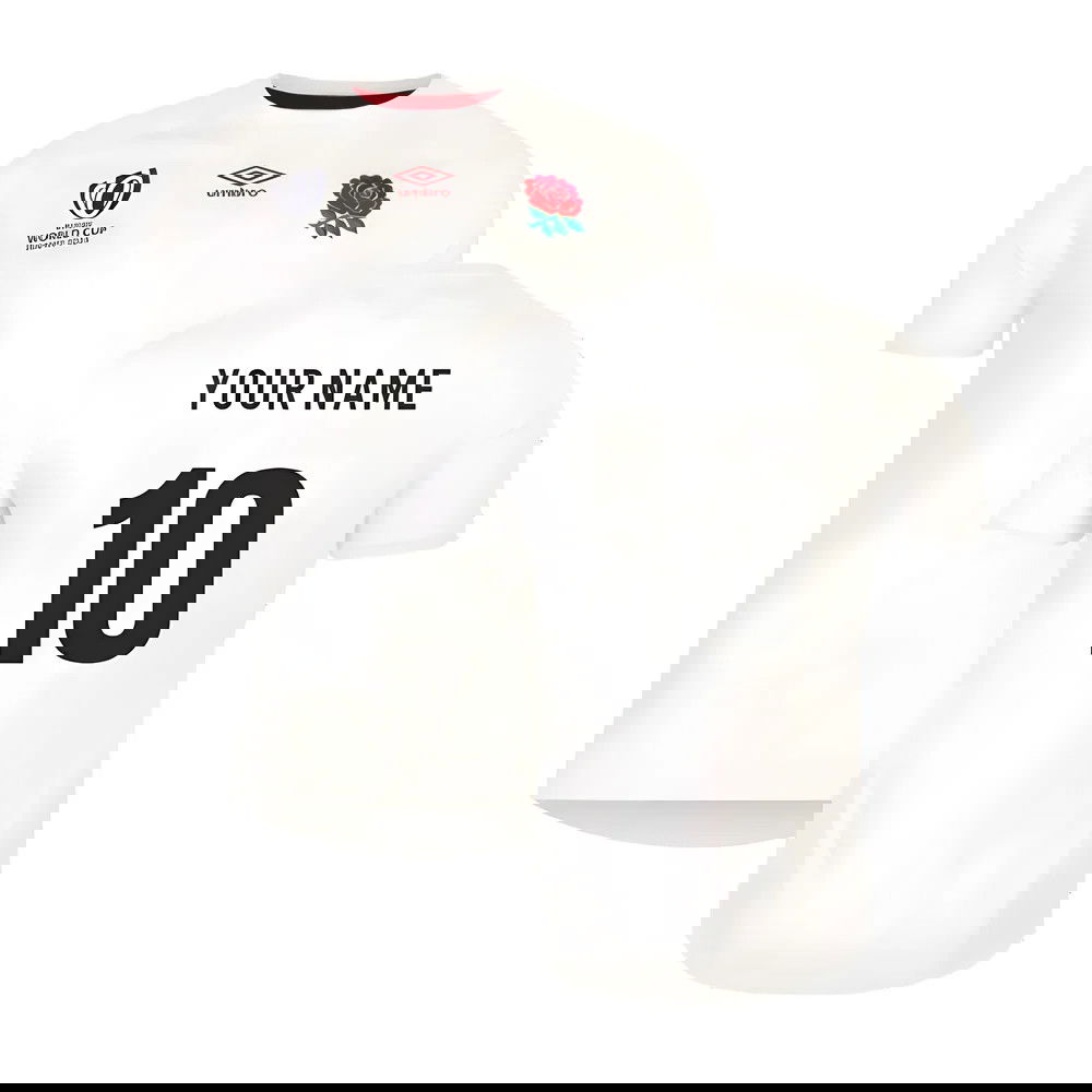 England RWC 2023 Home Rugby Jersey (Kids) (Your Name) England RWC 2023 Home Rugby Jersey (Kids) (Your Name)
