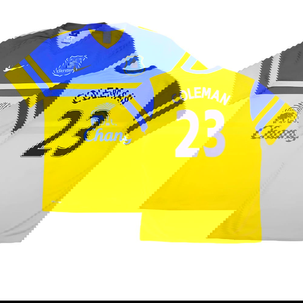 Everton 2013-14 Away Shirt (S) ((Excellent) S) (Coleman 23) Everton 2013-14 Away Shirt (S) ((Excellent) S) (Coleman 23)