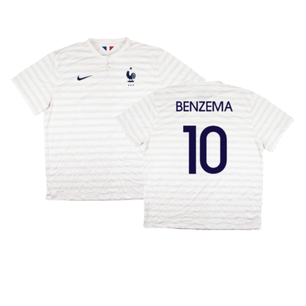 France 2014-15 Away Shirt ((Very Good) XXL) (Benzema 10) France 2014-15 Away Shirt ((Very Good) XXL) (Benzema 10)