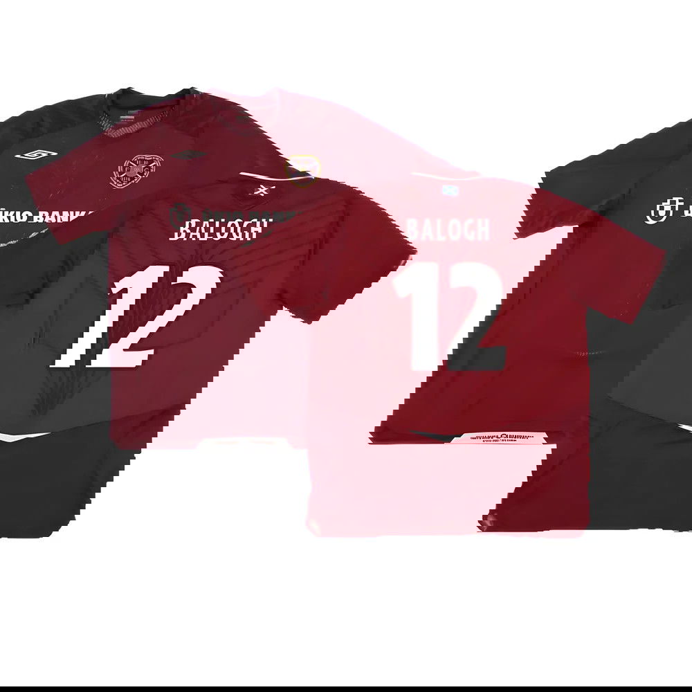 Hearts 2008-09 Home Shirt ((Good) XXL) (Balogh 12) Hearts 2008-09 Home Shirt ((Good) XXL) (Balogh 12)