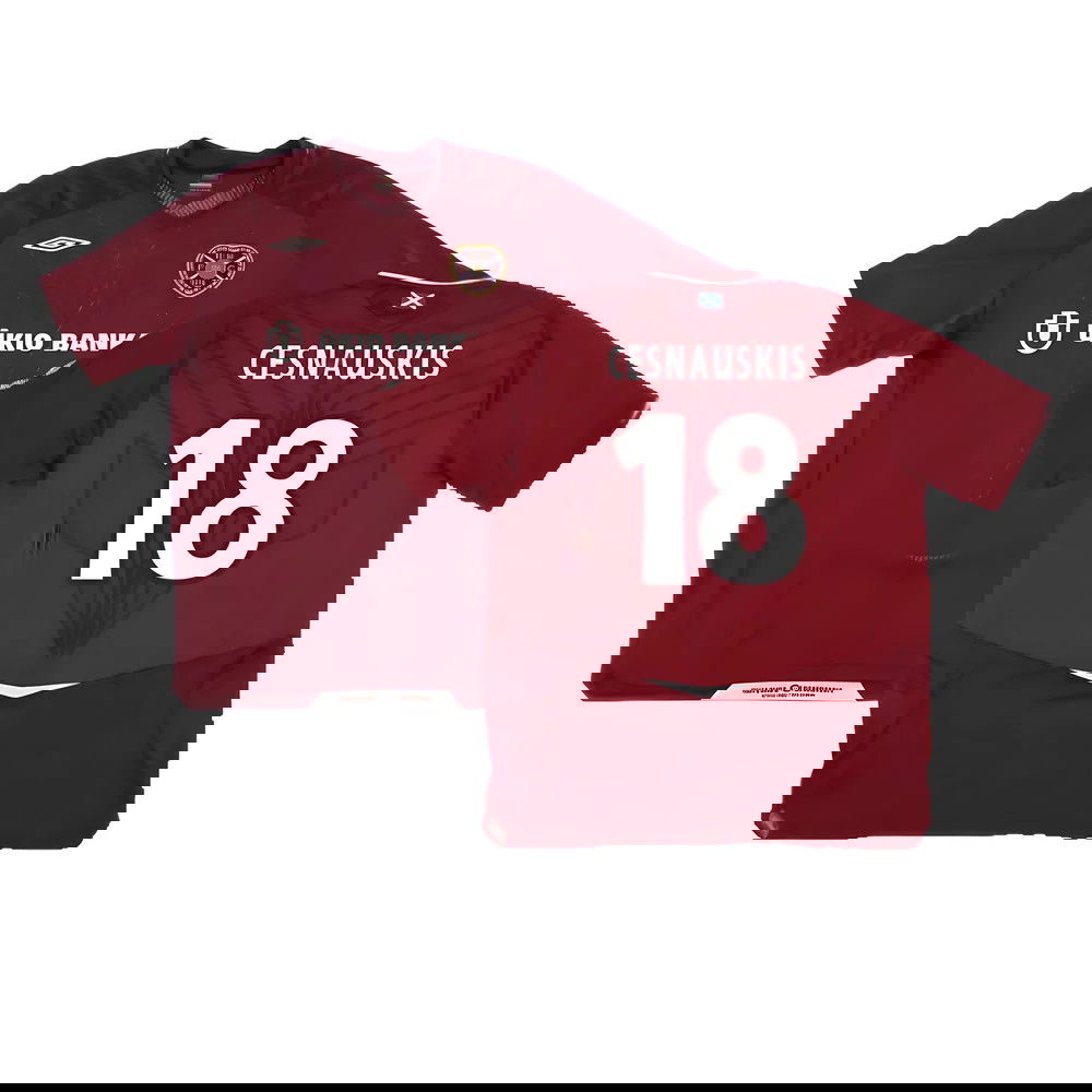 Hearts 2008-09 Home Shirt ((Good) XXL) (Cesnauskis 18) Hearts 2008-09 Home Shirt ((Good) XXL) (Cesnauskis 18)