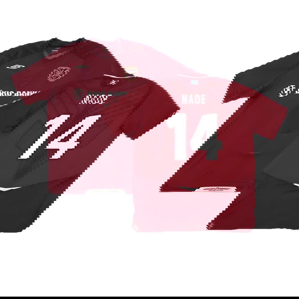 Hearts 2008-09 Home Shirt ((Good) XXL) (Nade 14) Hearts 2008-09 Home Shirt ((Good) XXL) (Nade 14)