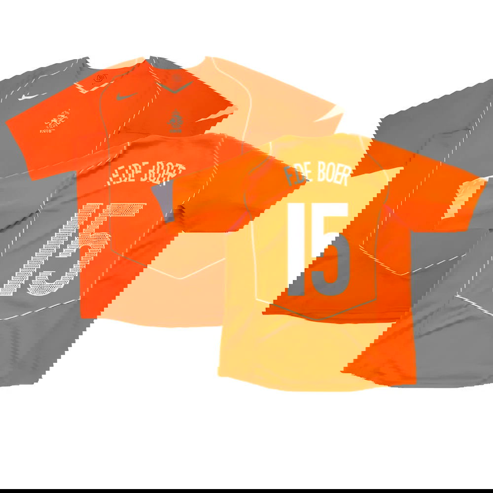 Holland 2004-05 Home Shirt ((Very Good) XXL) (F.De Boer 15) Holland 2004-05 Home Shirt ((Very Good) XXL) (F.De Boer 15)