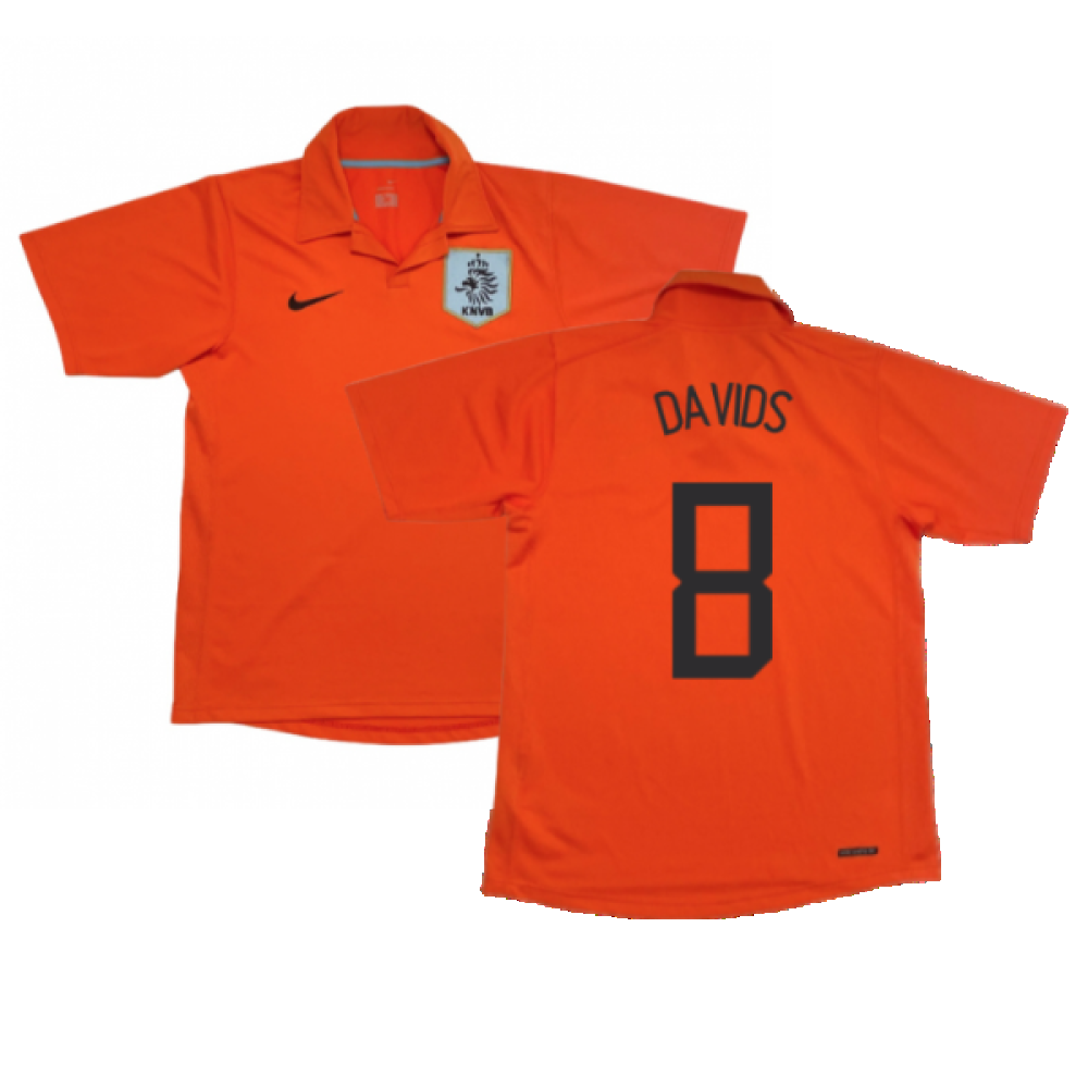 Holland 2006-08 Home Shirt (M) ((Good) M) (Davids 8) Holland 2006-08 Home Shirt (M) ((Good) M) (Davids 8)
