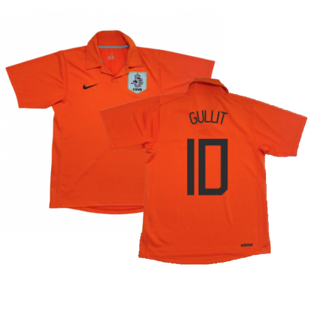 Holland 2006-08 Home Shirt (M) ((Good) M) (Gullit 10) Holland 2006-08 Home Shirt (M) ((Good) M) (Gullit 10)