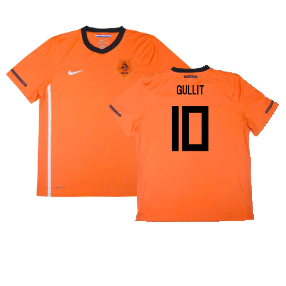 Holland 2010-11 Home Shirt ((Excellent) S) (Gullit 10) Holland 2010-11 Home Shirt ((Excellent) S) (Gullit 10)