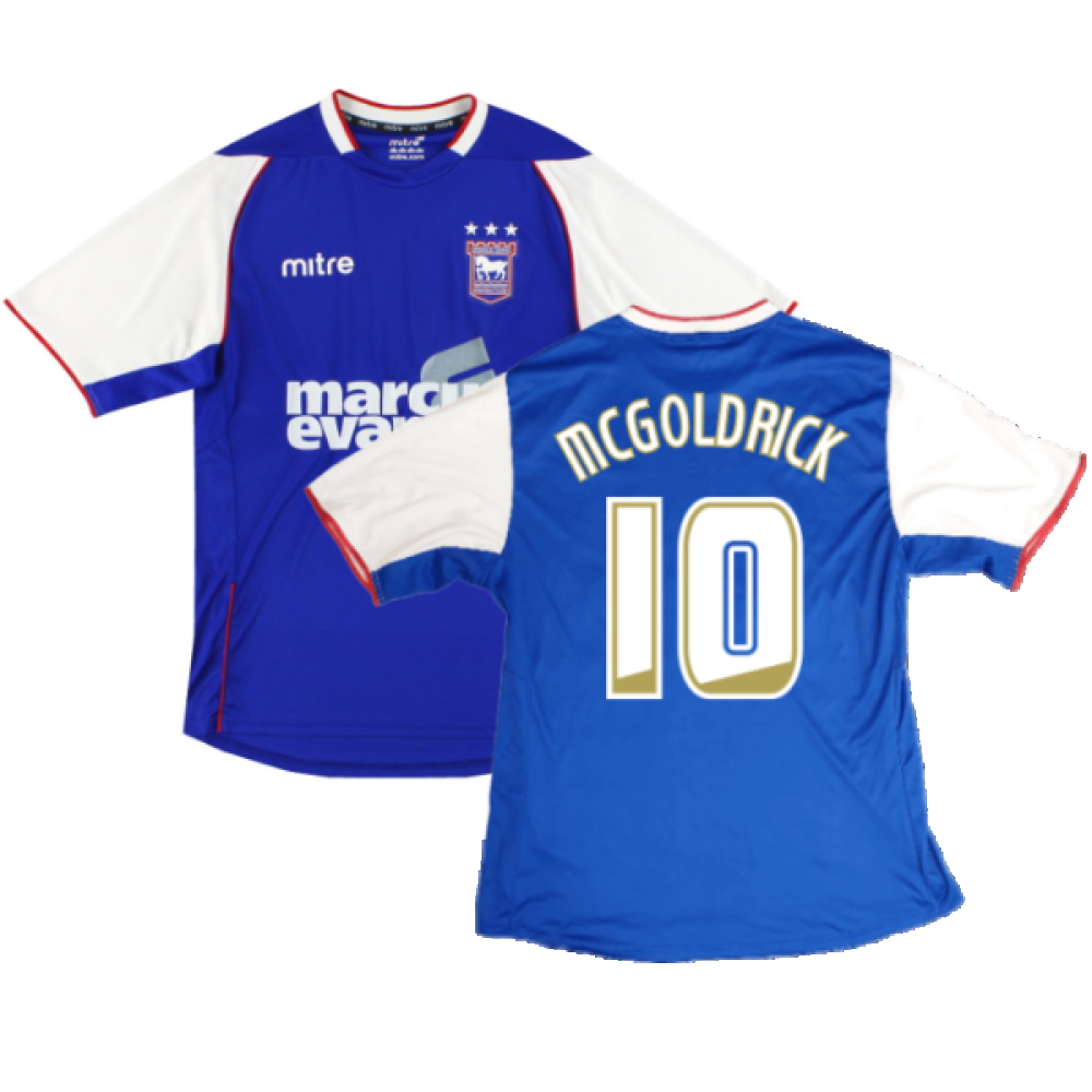 Ipswich Town 2013-14 Home Shirt ((Excellent) XXL) (McGoldrick 10) Ipswich Town 2013-14 Home Shirt ((Excellent) XXL) (McGoldrick 10)