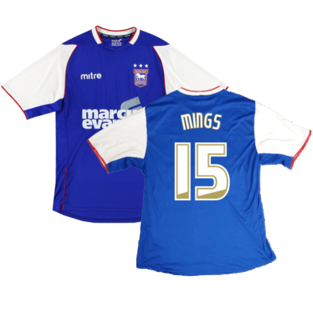 Ipswich Town 2013-14 Home Shirt ((Excellent) XXL) (Mings 15) Ipswich Town 2013-14 Home Shirt ((Excellent) XXL) (Mings 15)