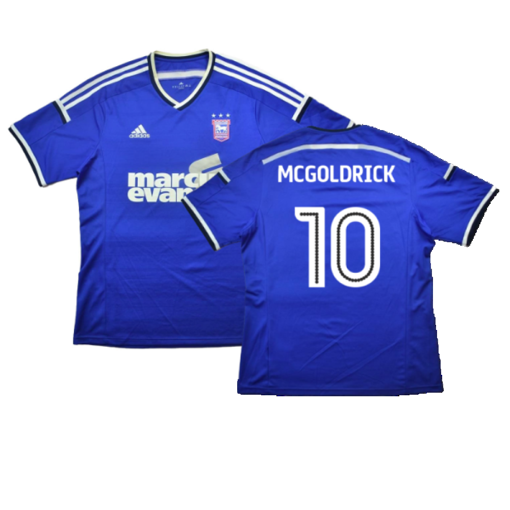 Ipswich Town 2017-18 Home Shirt ((Very Good) XXL) (McGoldrick 10) Ipswich Town 2017-18 Home Shirt ((Very Good) XXL) (McGoldrick 10)