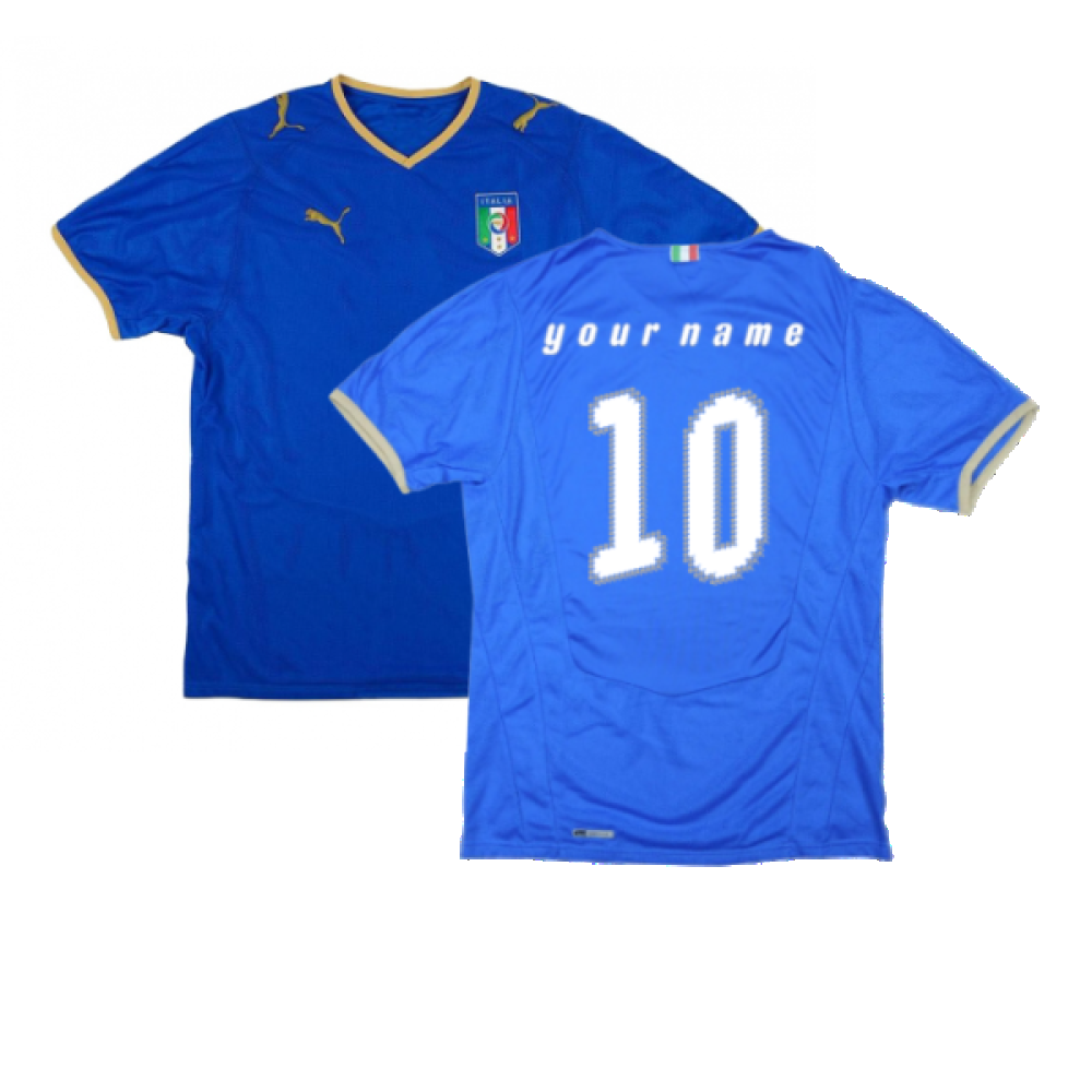 Italy 2008-09 Home Shirt ((Very Good) S) (Your Name) Italy 2008-09 Home Shirt ((Very Good) S) (Your Name)