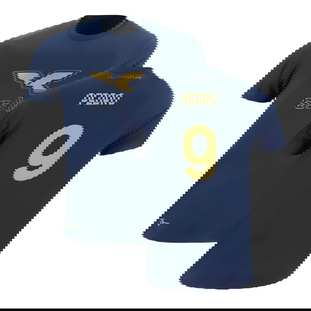 Lazio 125th Anniversary Cotton Tee (Navy) (Pedro 9) Lazio 125th Anniversary Cotton Tee (Navy) (Pedro 9)