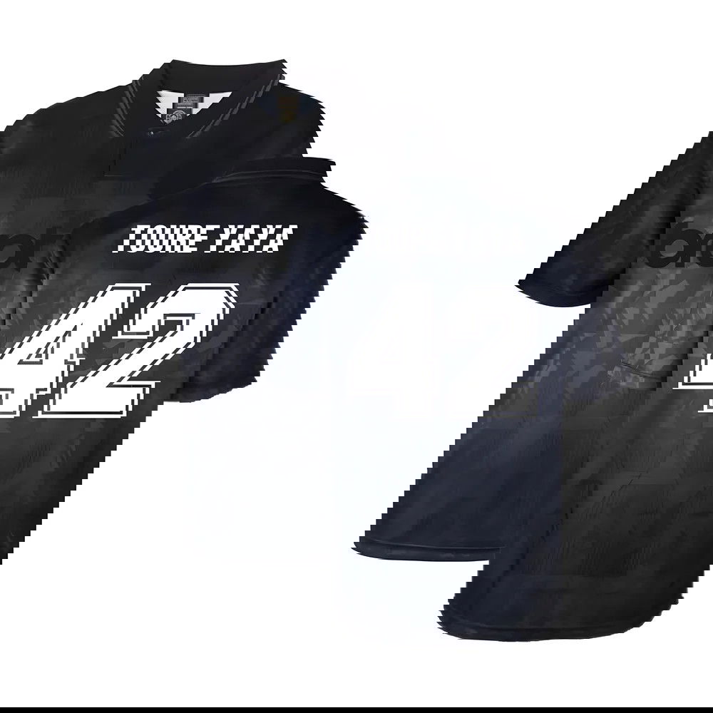 Man City 1990 Blackout Retro Shirt (TOURE YAYA 42) Man City 1990 Blackout Retro Shirt (TOURE YAYA 42)