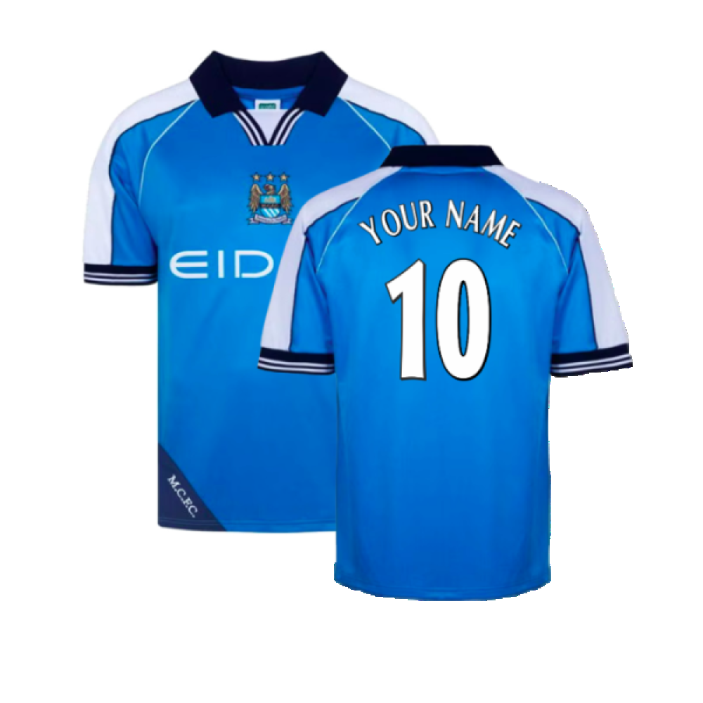 Manchester City 2000 Home Retro Shirt (Your Name) Manchester City 2000 Home Retro Shirt (Your Name)