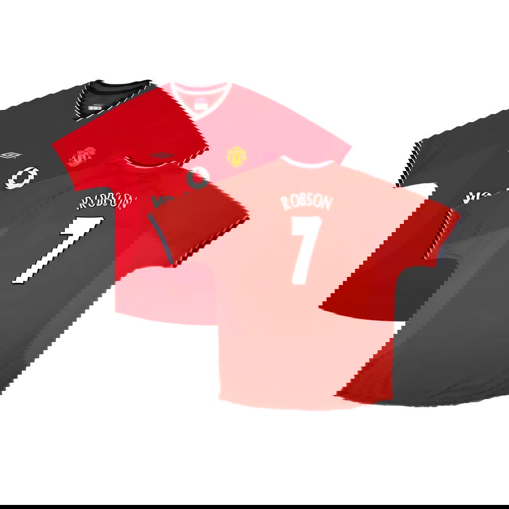 Manchester United 2000-02 Home Shirt ((Excellent) XXL) (Robson 7) Manchester United 2000-02 Home Shirt ((Excellent) XXL) (Robson 7)