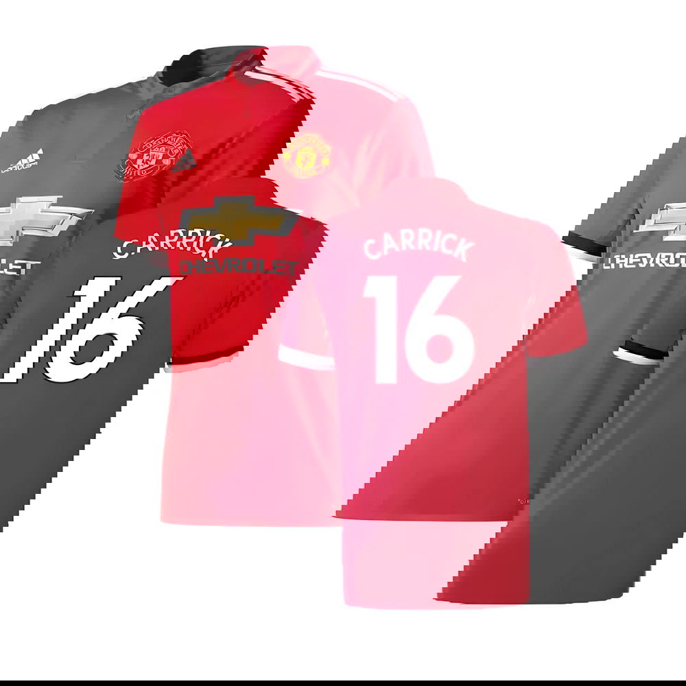 Manchester United 2017-18 Home Shirt ((Excellent) 4-5 Year) (Carrick 16) Manchester United 2017-18 Home Shirt ((Excellent) 4-5 Year) (Carrick 16)