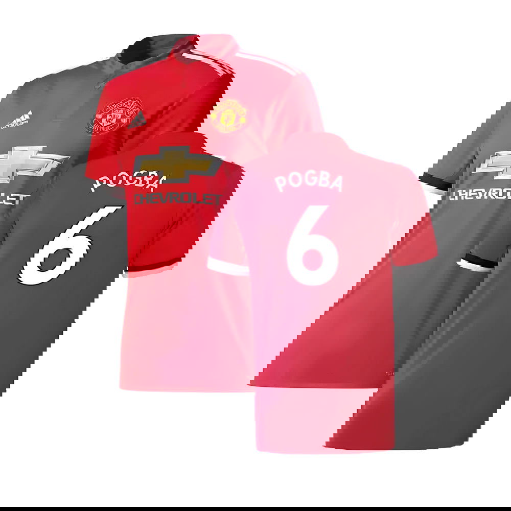 Manchester United 2017-18 Home Shirt ((Excellent) 4-5 Year) (Pogba 6) Manchester United 2017-18 Home Shirt ((Excellent) 4-5 Year) (Pogba 6)