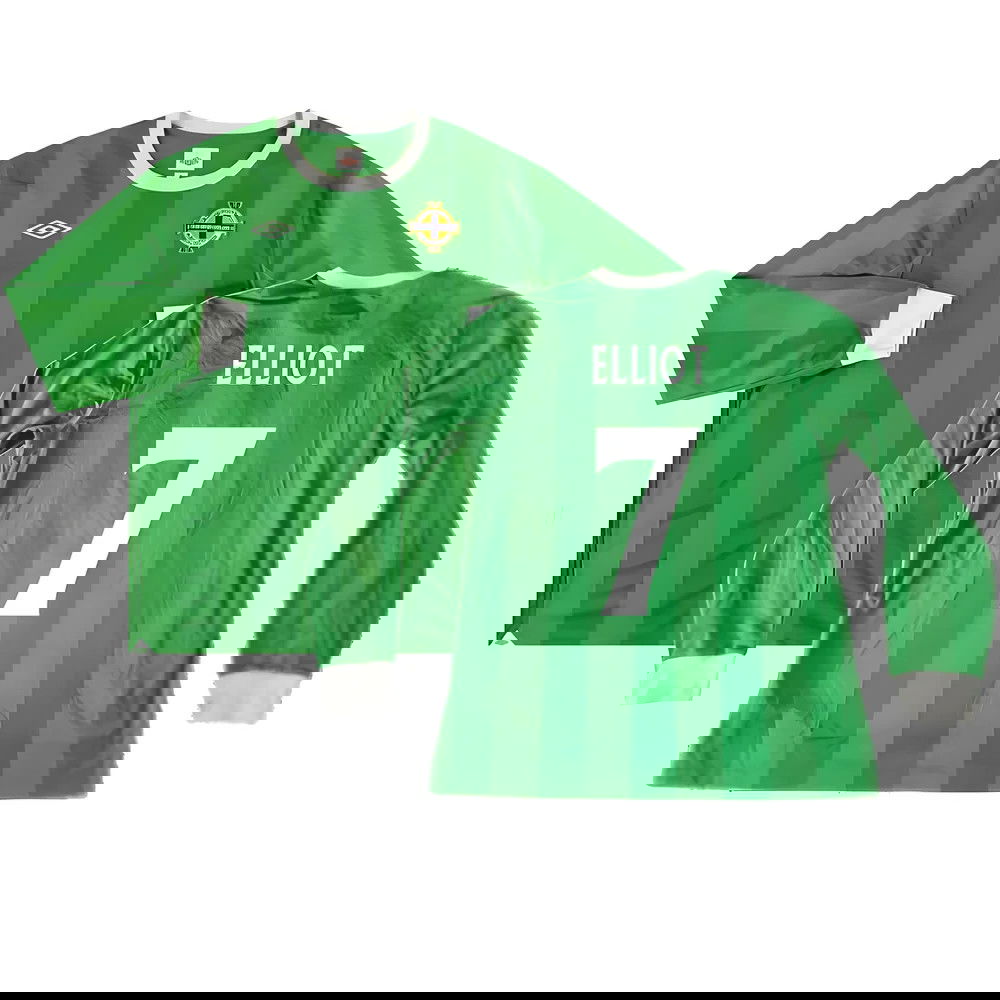 Northern Ireland 2010-12 Long Sleeve Home Shirt ((Good) XL) (Elliot 7) Northern Ireland 2010-12 Long Sleeve Home Shirt ((Good) XL) (Elliot 7)