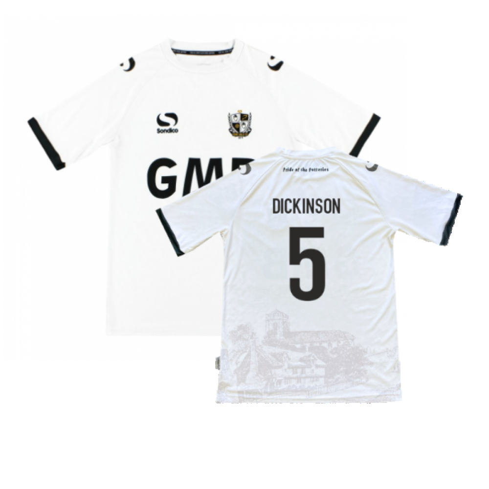 Port Vale 2013-14 Home Shirt ((Very Good) S) (Dickinson 5) Port Vale 2013-14 Home Shirt ((Very Good) S) (Dickinson 5)