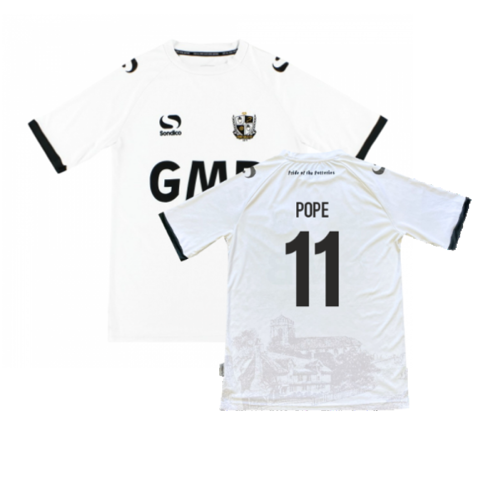 Port Vale 2013-14 Home Shirt ((Very Good) S) (Pope 11) Port Vale 2013-14 Home Shirt ((Very Good) S) (Pope 11)