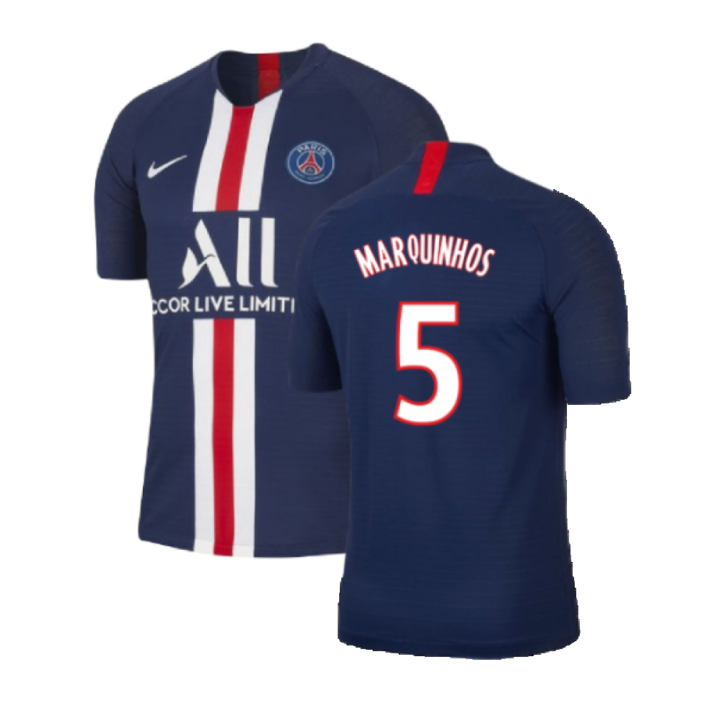 PSG 2019-20 Home Nike Vaporknit Shirt ((Mint) S) (MARQUINHOS 5) PSG 2019-20 Home Nike Vaporknit Shirt ((Mint) S) (MARQUINHOS 5)