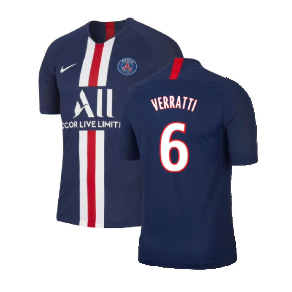 PSG 2019-20 Home Nike Vaporknit Shirt ((Mint) S) (VERRATTI 6) PSG 2019-20 Home Nike Vaporknit Shirt ((Mint) S) (VERRATTI 6)