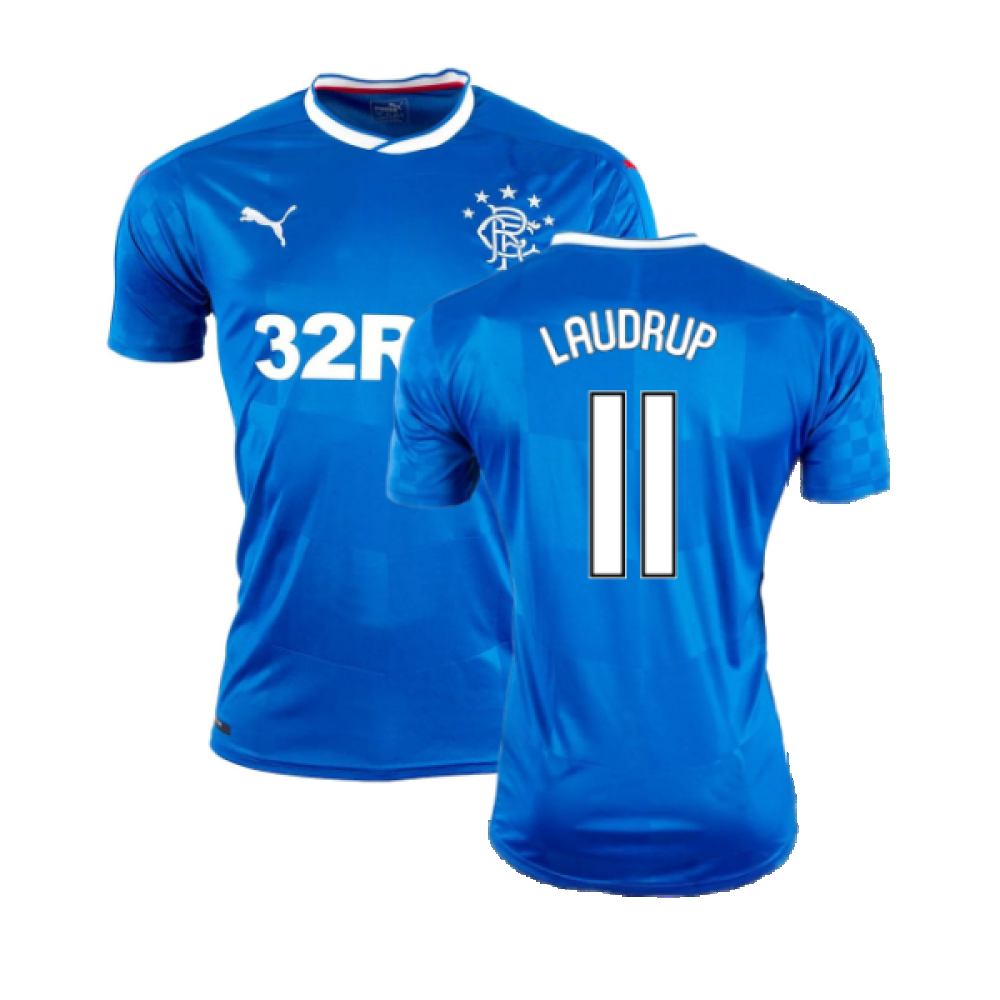 Rangers 2016-17 Home Shirt ((Excellent) XL) (Laudrup 11) Rangers 2016-17 Home Shirt ((Excellent) XL) (Laudrup 11)
