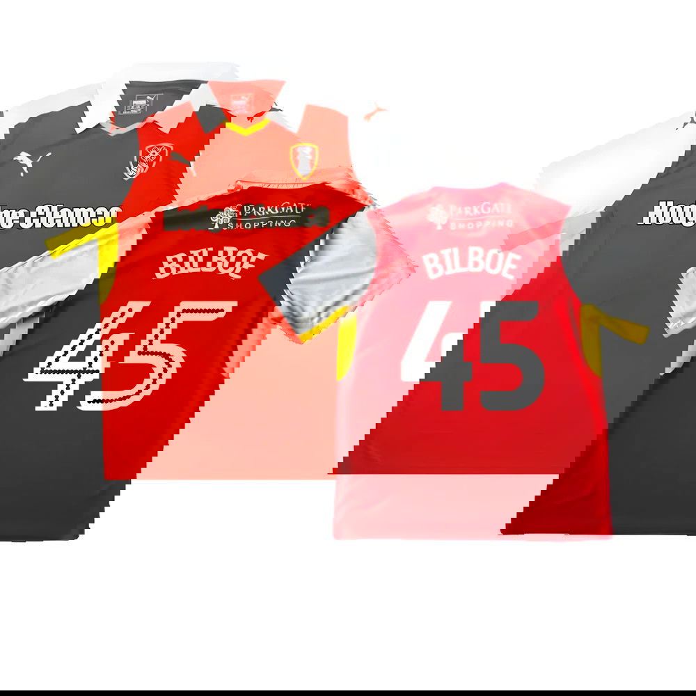 Rotherham 2016-17 Home Shirt ((Good) XL) (Bilboe 45) Rotherham 2016-17 Home Shirt ((Good) XL) (Bilboe 45)