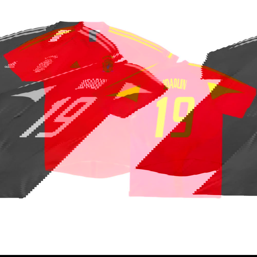 Spain 2004-06 Home Shirt ((Very Good) XL) (Joaquin 19) Spain 2004-06 Home Shirt ((Very Good) XL) (Joaquin 19)