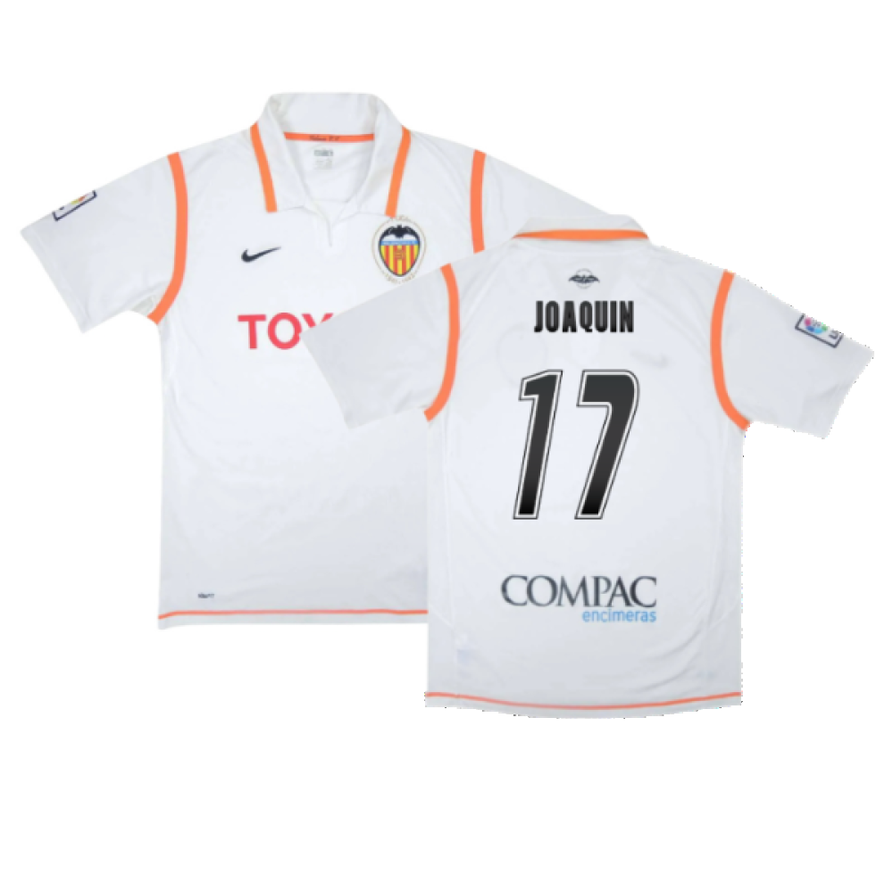 Valencia 2007-08 Home Shirt ((Excellent) S) (Joaquin 17) Valencia 2007-08 Home Shirt ((Excellent) S) (Joaquin 17)