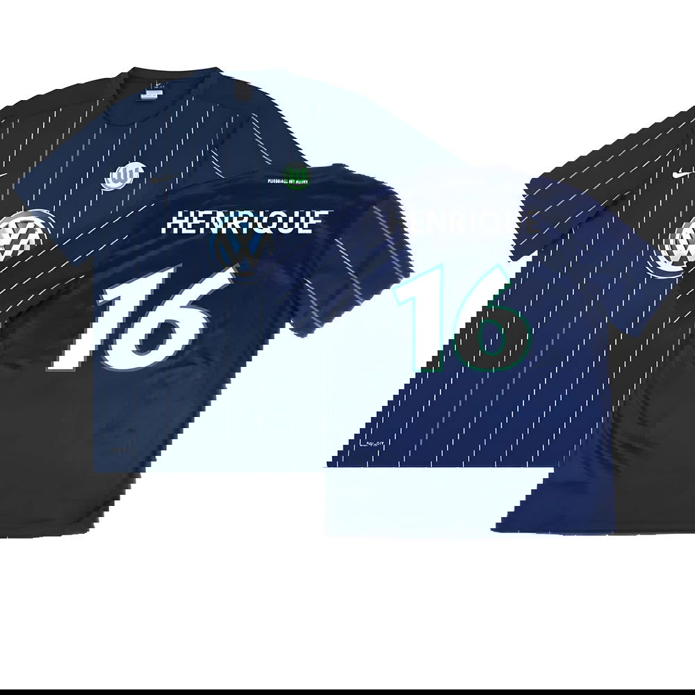 Wolfsburg 2016-17 Third Shirt ((Mint) L) (Henrique 16) Wolfsburg 2016-17 Third Shirt ((Mint) L) (Henrique 16)