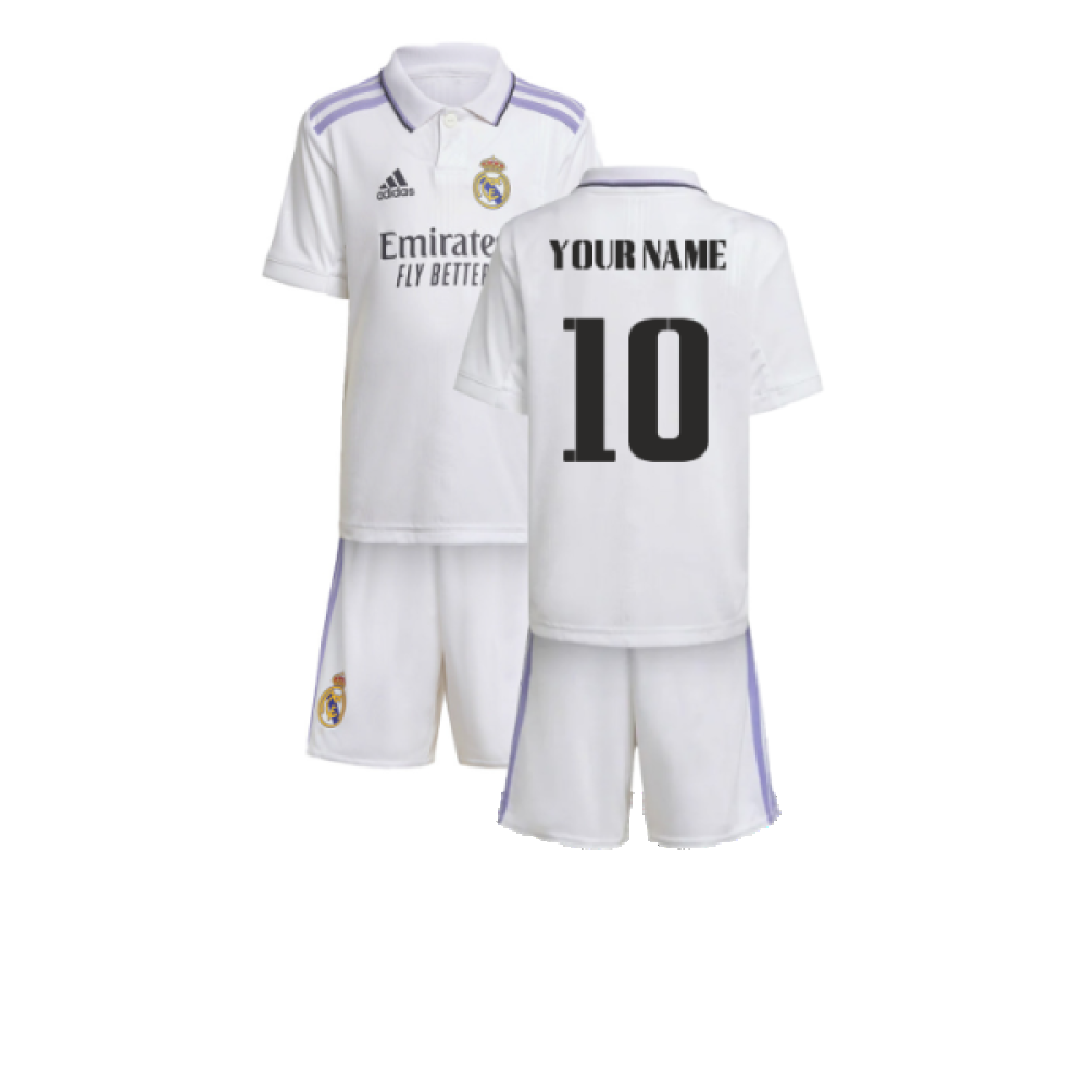 2022-2023 Real Madrid Home Mini Kit (Your Name) 2022-2023 Real Madrid Home Mini Kit (Your Name)