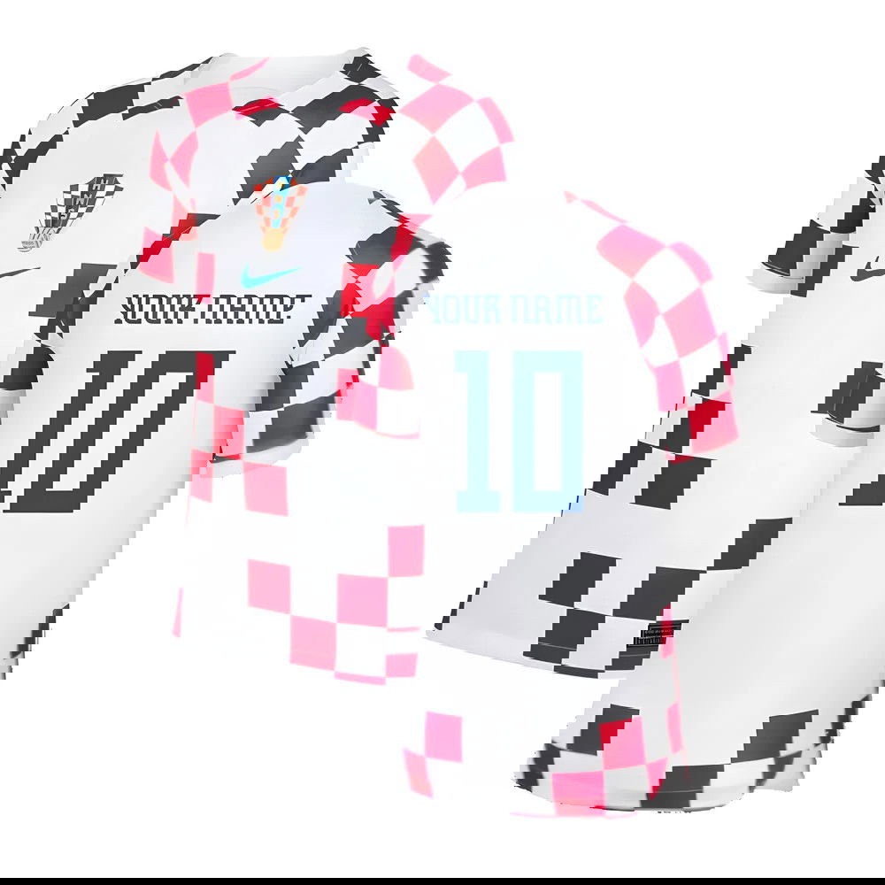 2022-2023 Croatia Home Shirt (Kids) (Your Name) 2022-2023 Croatia Home Shirt (Kids) (Your Name)