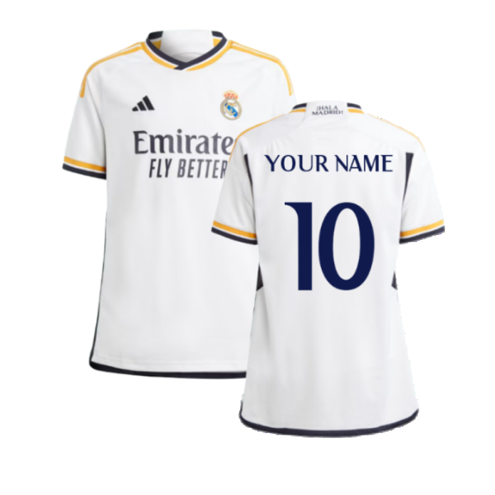 2023-2024 Real Madrid Home Shirt (Kids) (Your Name) 2023-2024 Real Madrid Home Shirt (Kids) (Your Name)