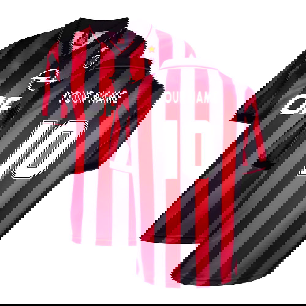 AC Milan 1996 Home Retro Shirt (Your Name) AC Milan 1996 Home Retro Shirt (Your Name)