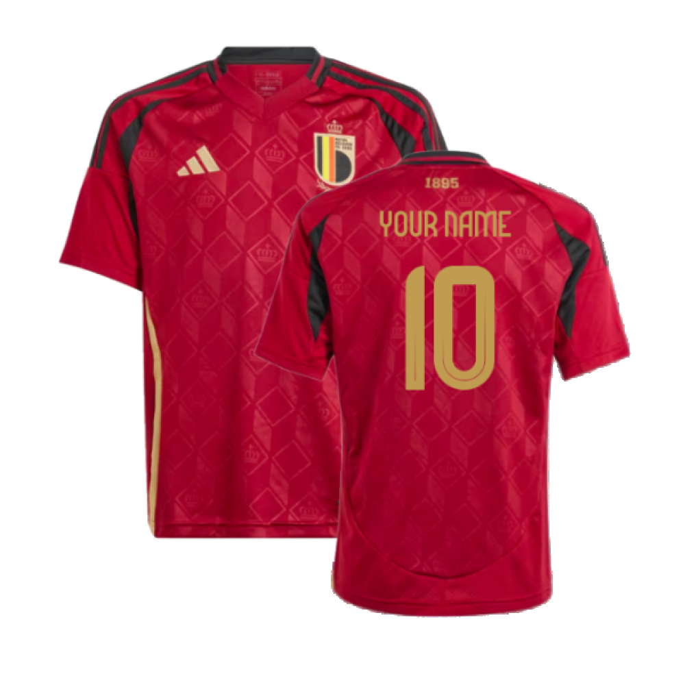 2024-2025 Belgium Home Shirt (Kids) (Your Name) 2024-2025 Belgium Home Shirt (Kids) (Your Name)