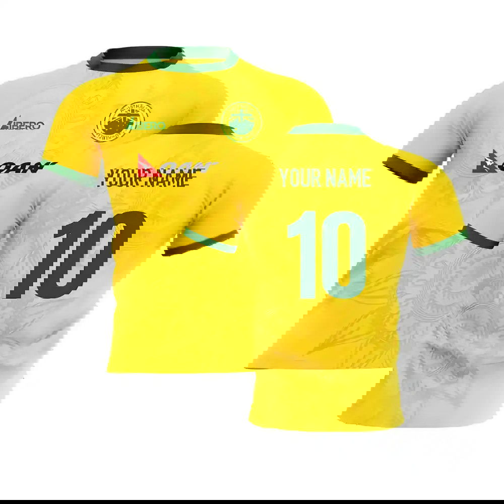 2024-2025 Wallabies Australia Home Rugby Shirt Adult Long Sleeves (Your Name) 2024-2025 Wallabies Australia Home Rugby Shirt Adult Long Sleeves (Your Name)