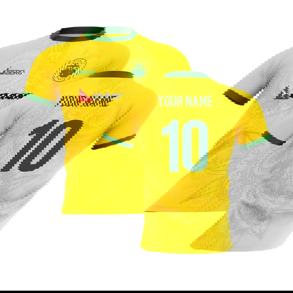 2024-2025 Wallabies Australia Home Rugby Shirt Kids Short Sleeve (Your Name) 2024-2025 Wallabies Australia Home Rugby Shirt Kids Short Sleeve (Your Name)