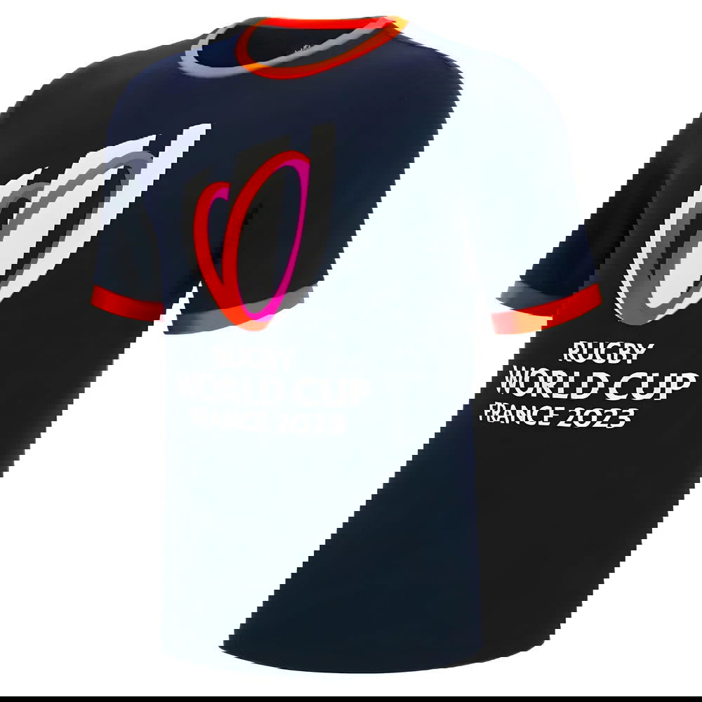 Macron RWC 2023 Rugby World Cup Cotton Tee (Navy) Macron RWC 2023 Rugby World Cup Cotton Tee (Navy)