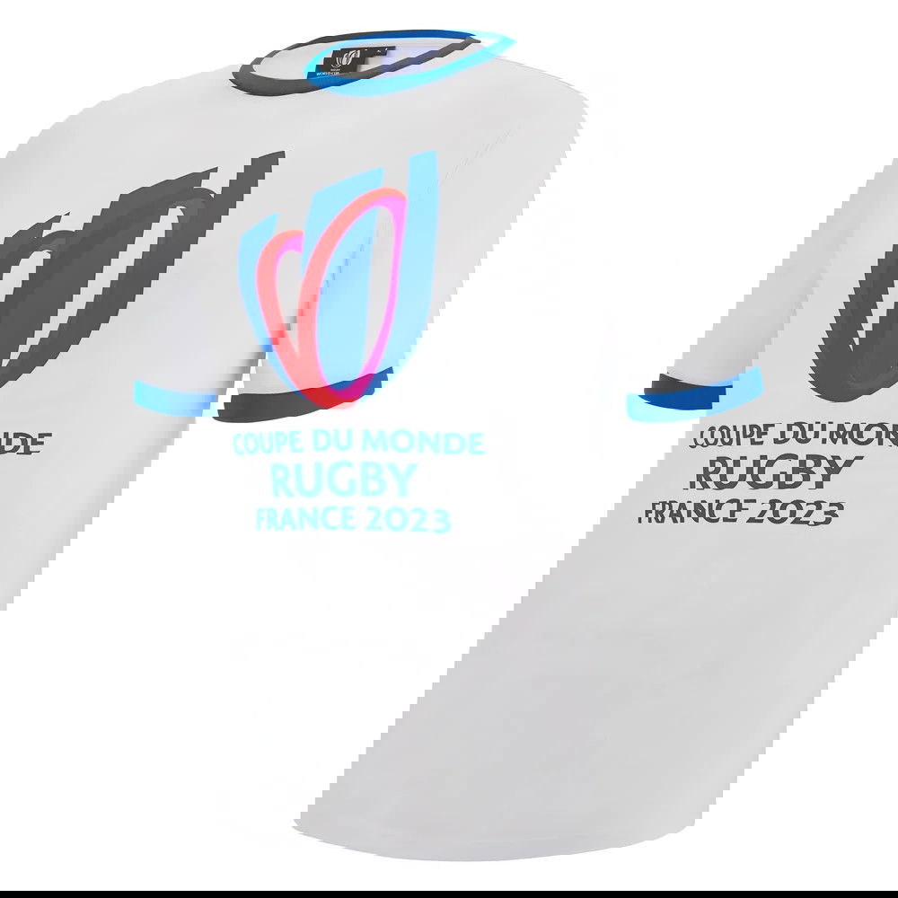 Macron RWC 2023 Rugby World Cup Logo Tee White Macron RWC 2023 Rugby World Cup Logo Tee White