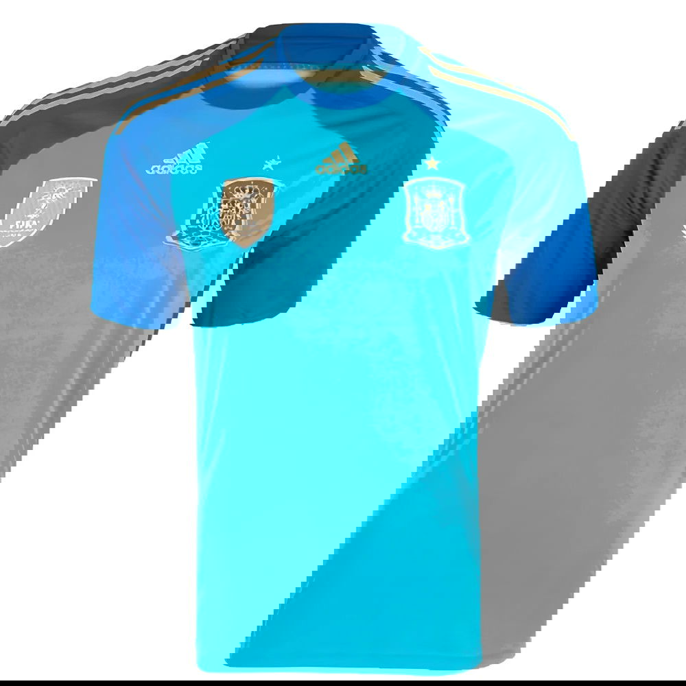 2014-2015 Spain Home Goalkeeper Shirt (Blue) 2014-2015 Spain Home Goalkeeper Shirt (Blue)