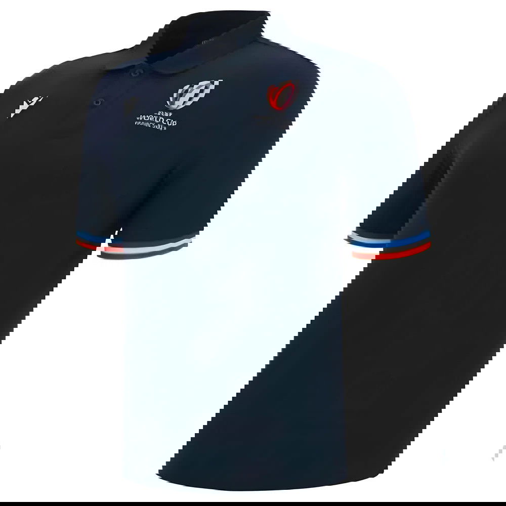 RWC 2023 Rugby World Cup Cotton Piquet Polo Shirt (Navy) RWC 2023 Rugby World Cup Cotton Piquet Polo Shirt (Navy)