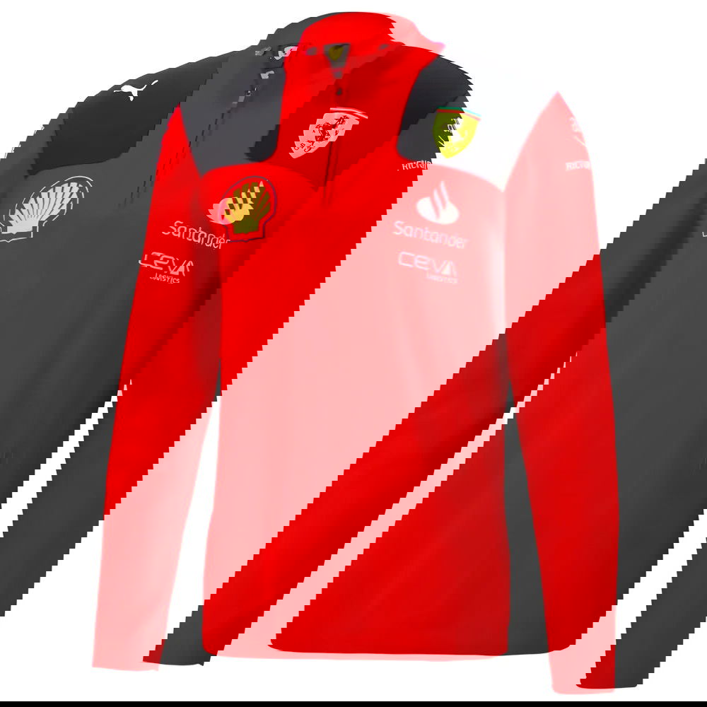 2023 Ferrari Team Half Zip Sweat (Red) 2023 Ferrari Team Half Zip Sweat (Red)