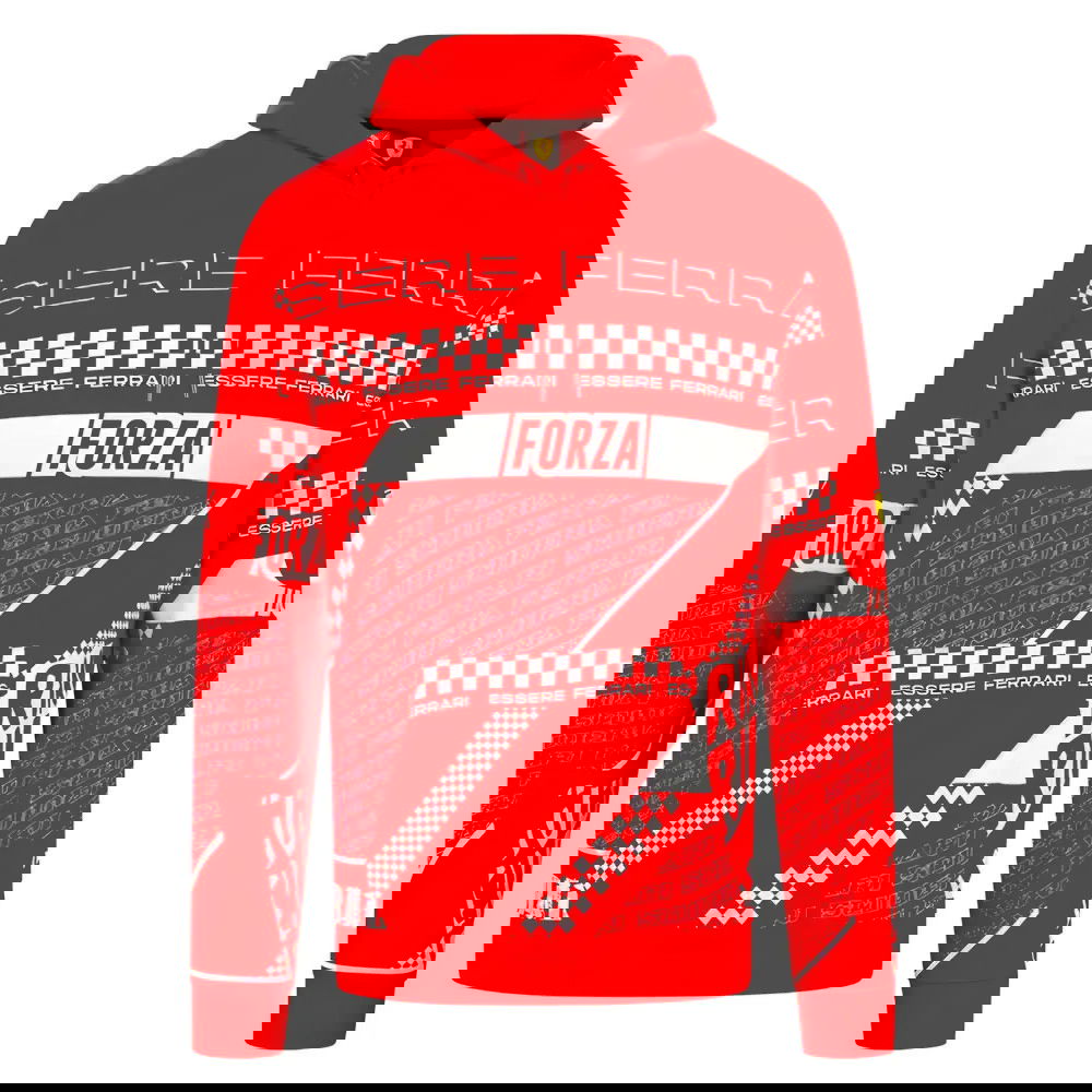 2023 Ferrari Graphic Hoody (Red) 2023 Ferrari Graphic Hoody (Red)