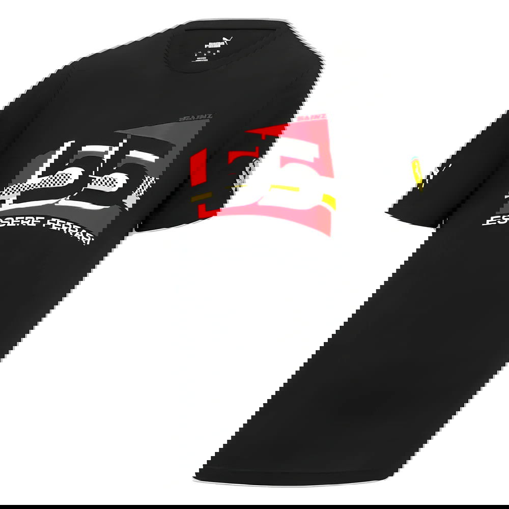 2023 Ferrari Carlos Sainz #55 Driver T-Shirt (Black) 2023 Ferrari Carlos Sainz #55 Driver T-Shirt (Black)