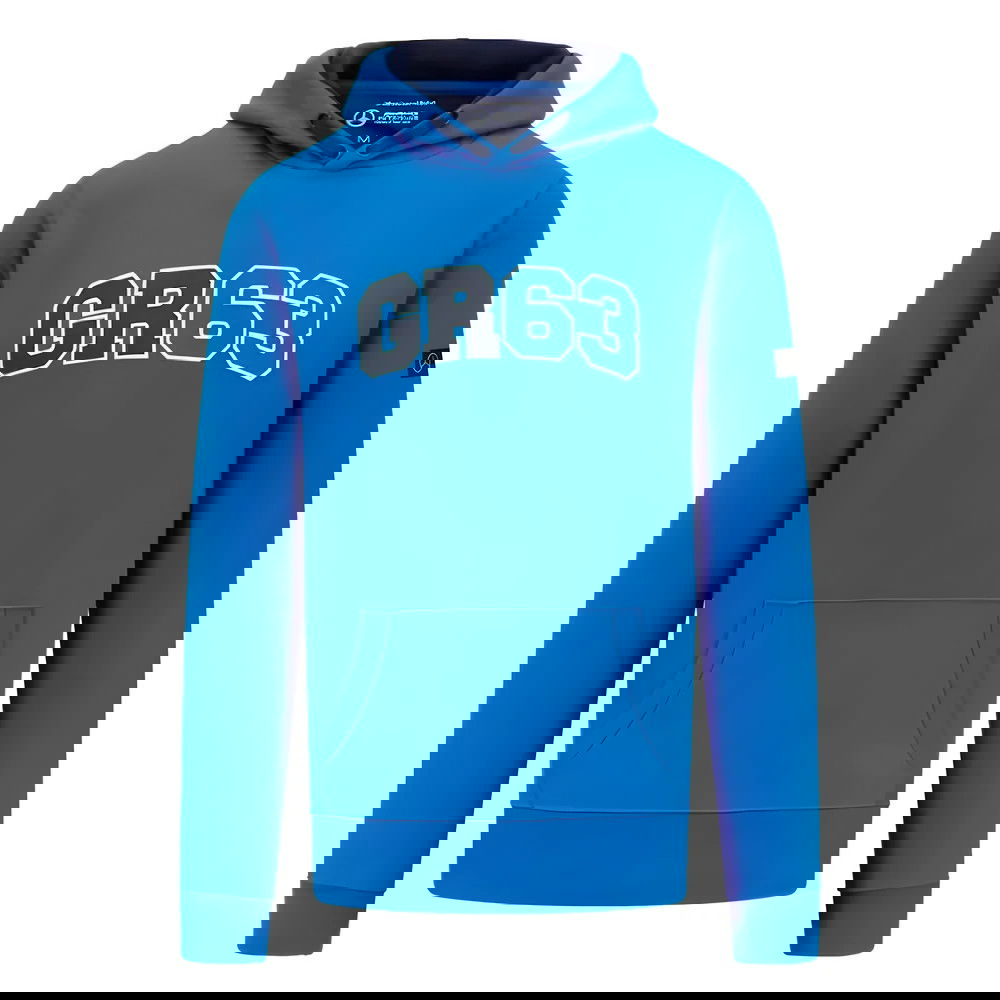2023 Mercedes George Russell Hoodie (Blue) 2023 Mercedes George Russell Hoodie (Blue)