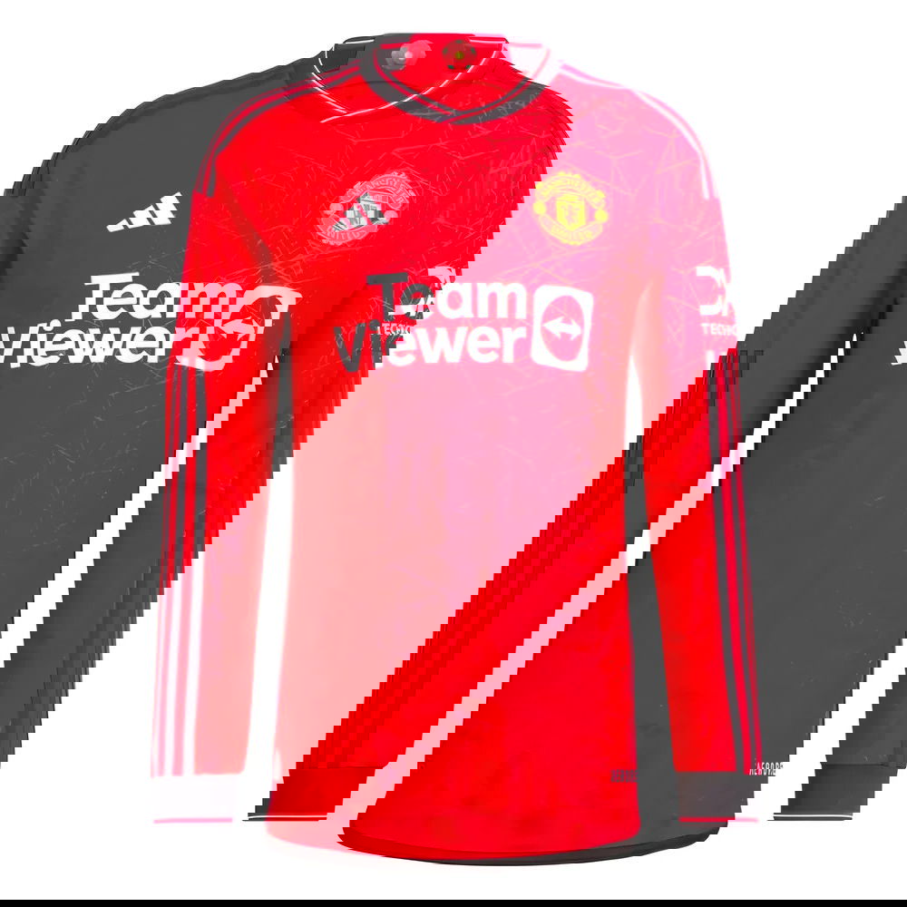 2023-2024 Man Utd Long Sleeve Home Shirt 2023-2024 Man Utd Long Sleeve Home Shirt